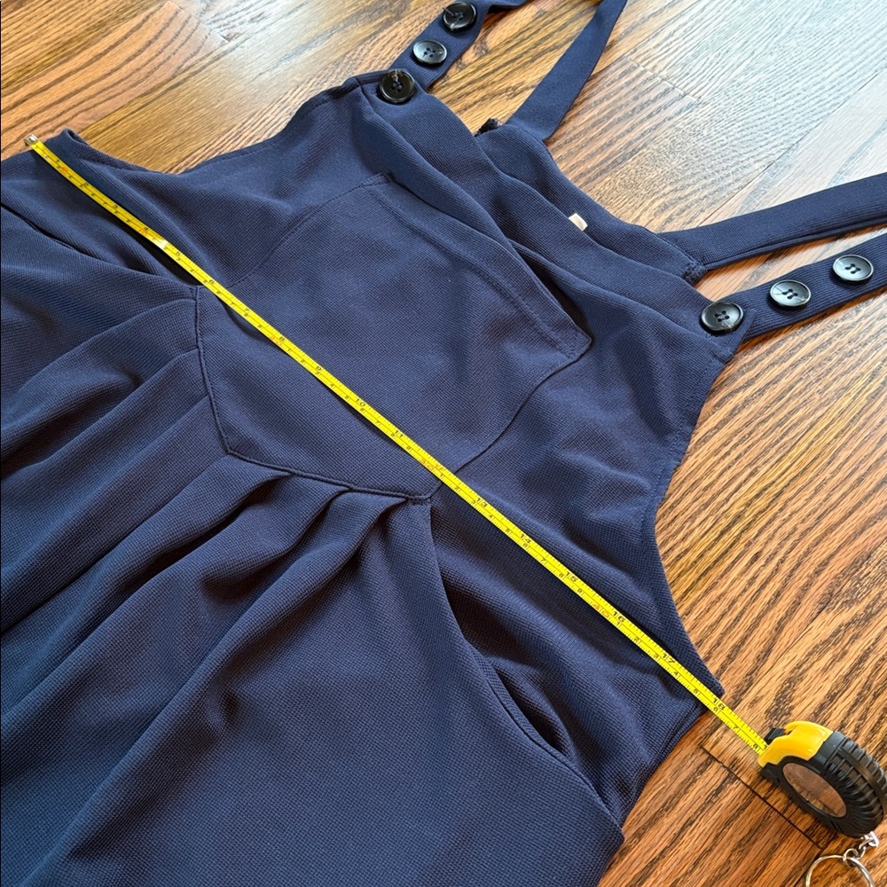 Halara navy blue overalls cozy and comfortable wide leg - Picture 8 of 9